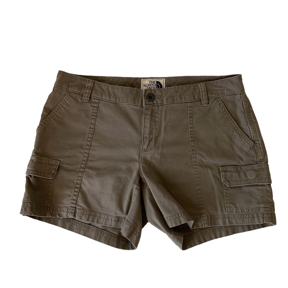 The North Face Brown Cargo Hiking Outdoor Shorts - Multi-Pocket; Women’s Size 6